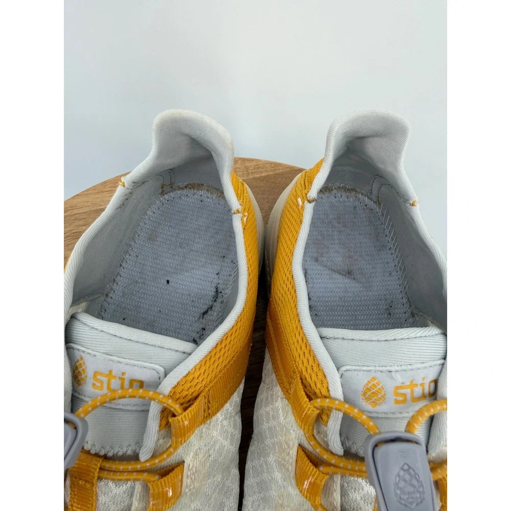 Stio Colter Low Women's Mustard Yellow White Mesh Bungee Sneakers Size‎ 8.5
